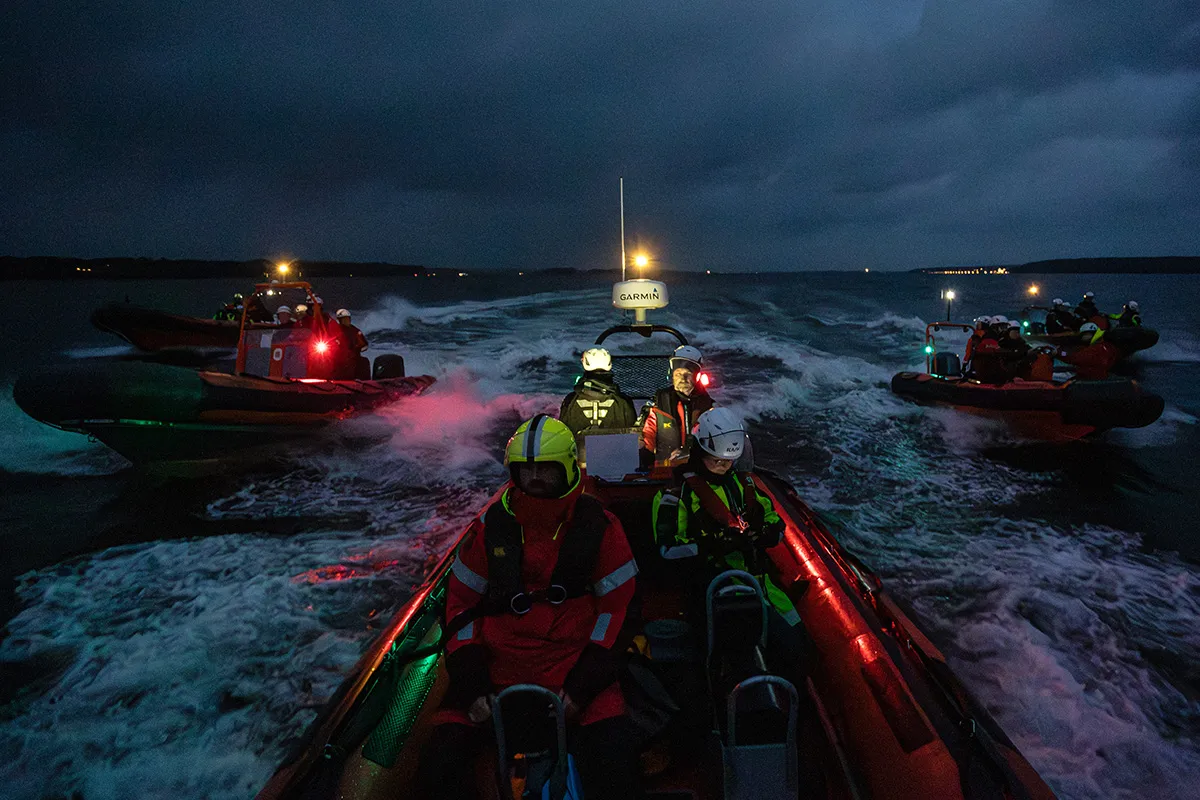 Man overboard recovery drill